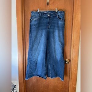 Maurice’s M jeans, 18w short, high rise, wide leg, frayed hem